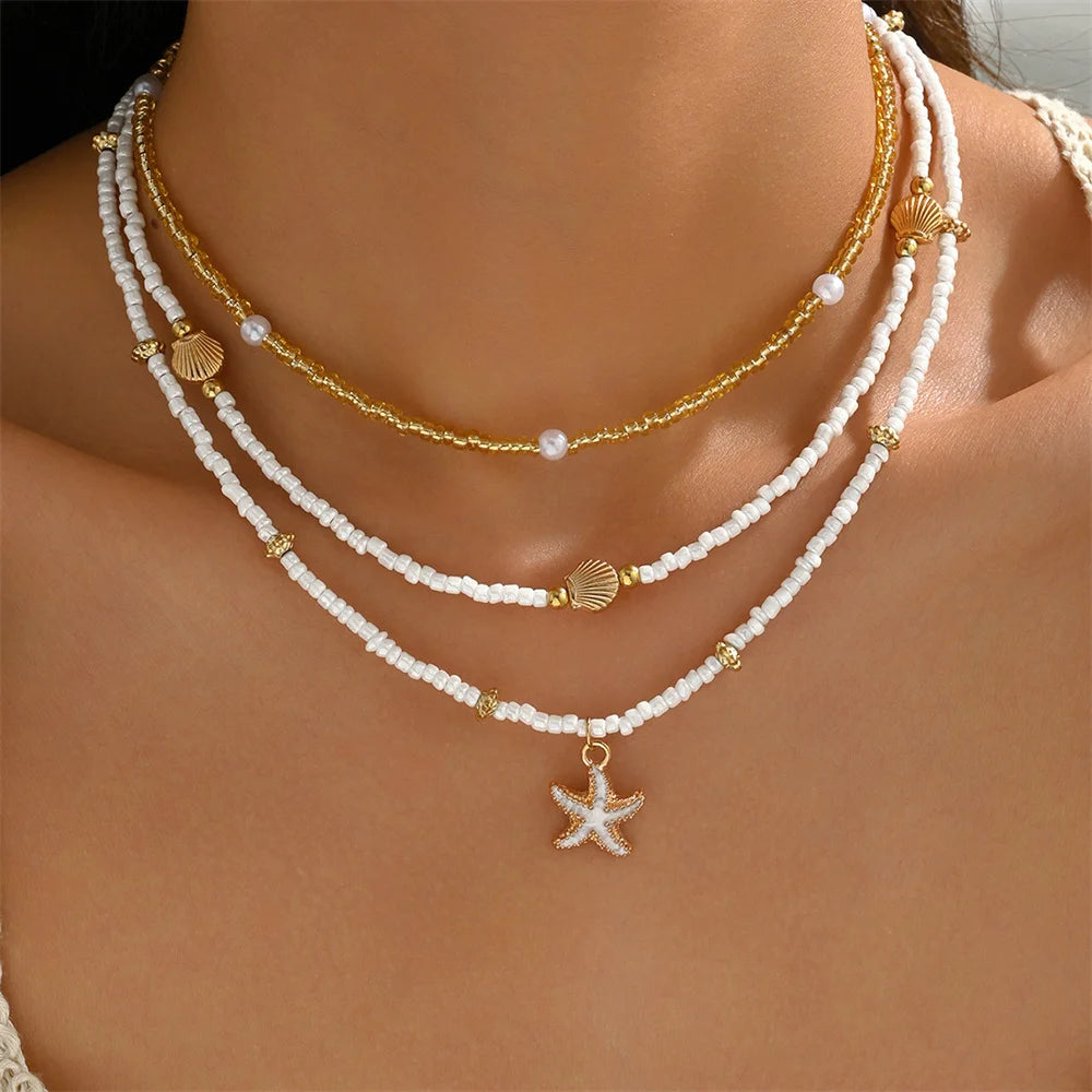 Starfish Shell Choker