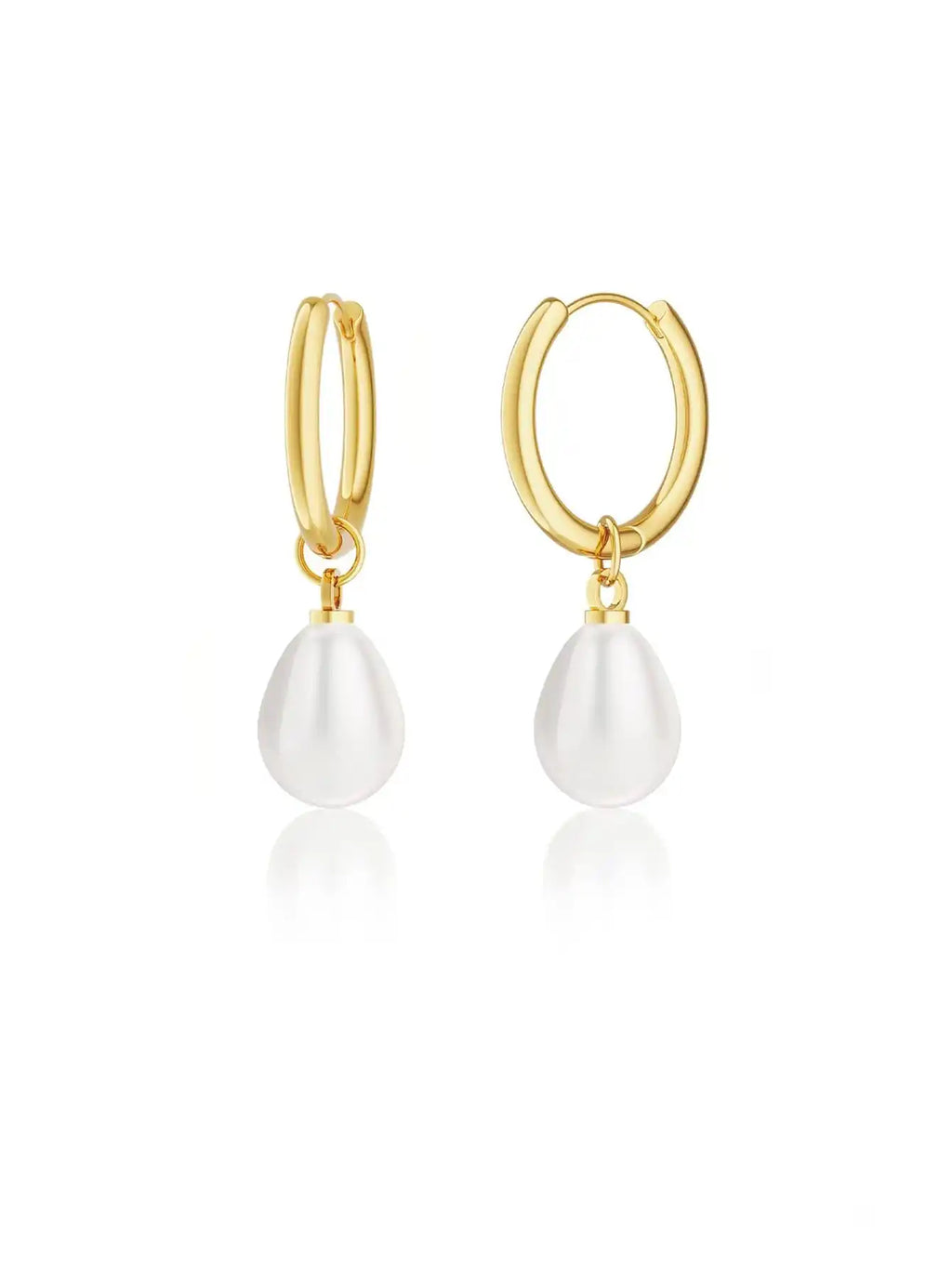 Pearl Hoop Earrings