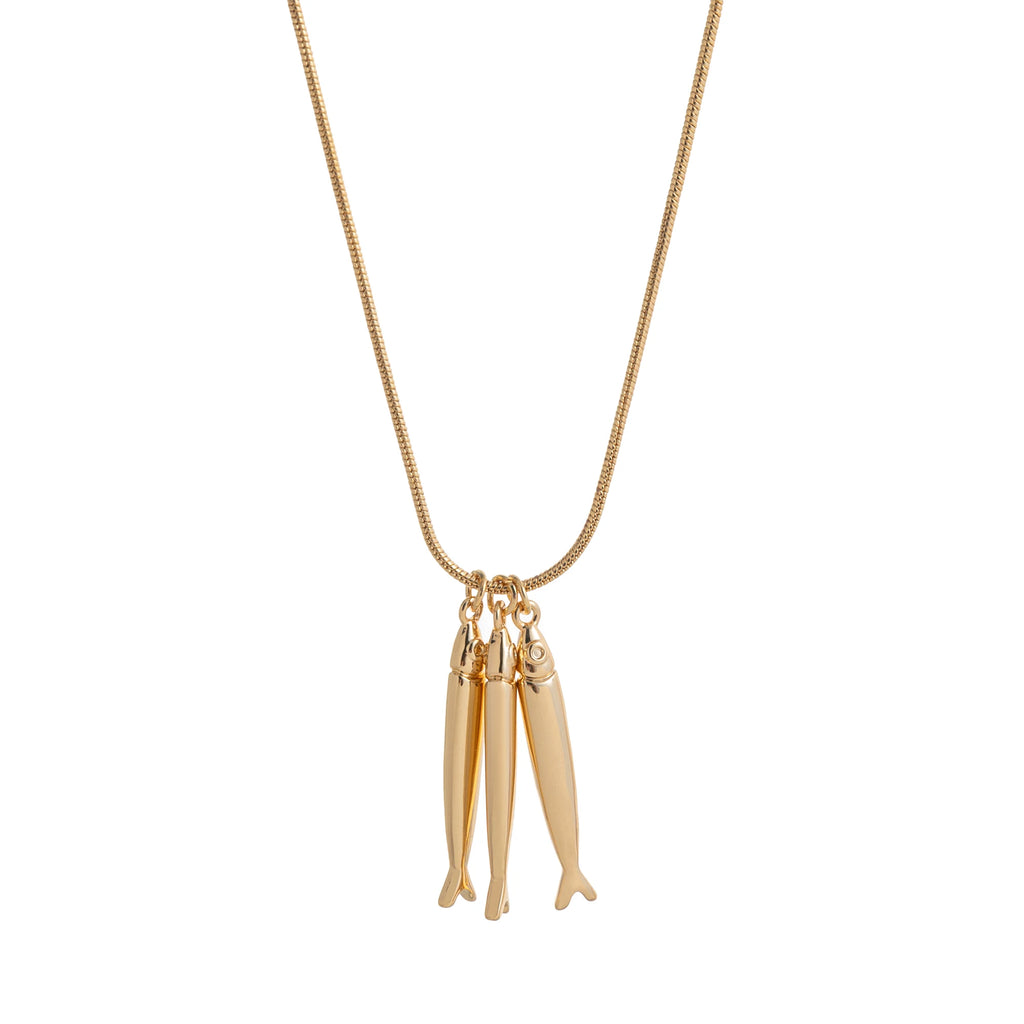 Triple Fish Necklace