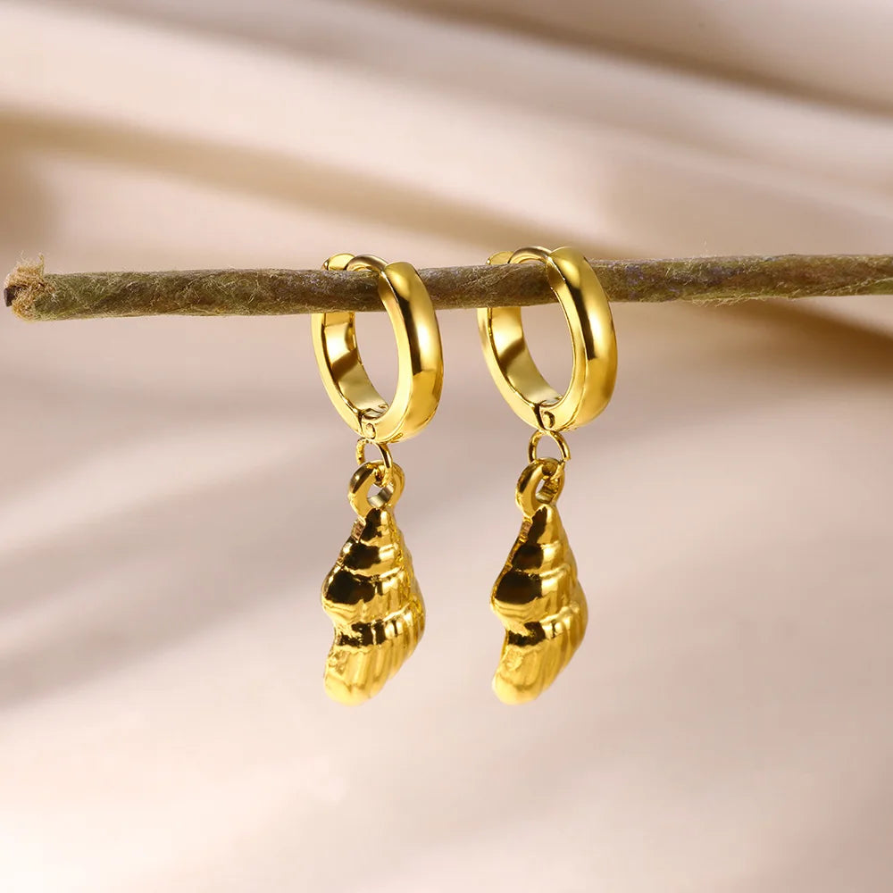Starfish Hoop Earrings