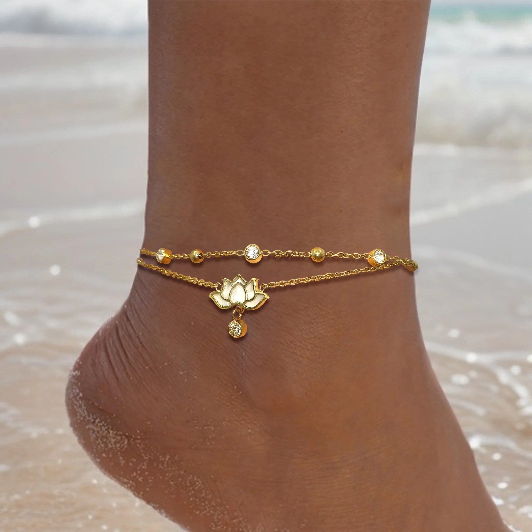 Lotus Glow Anklet