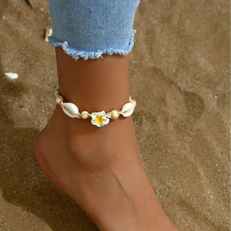 Shell Bloom Anklet