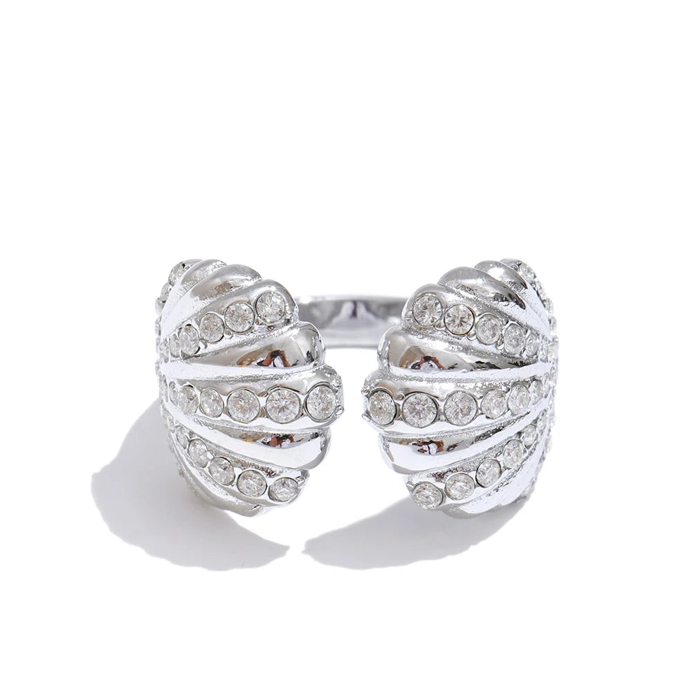 Zircon Shell Ring