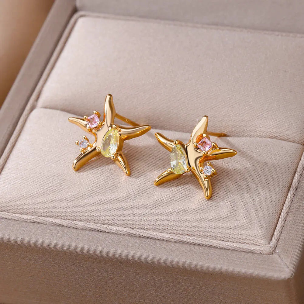 Starfish Stud Earrings