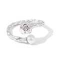 Hammered Pearl Ring
