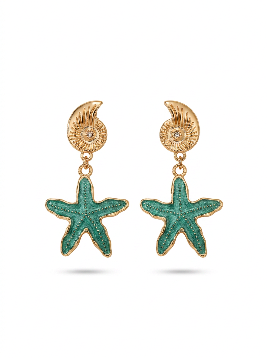 Ocean Charm Earrings