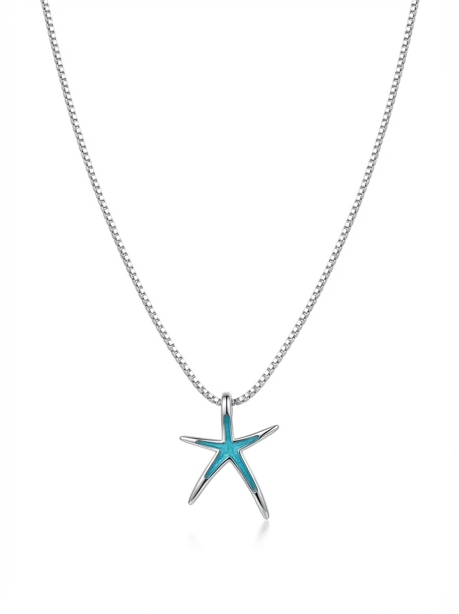 Blue Star Necklace