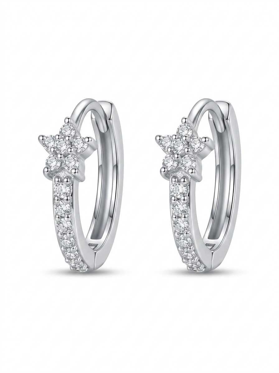 Zircon Star Earrings