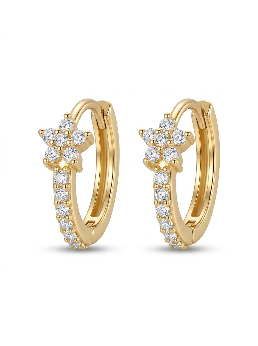 Zircon Star Earrings