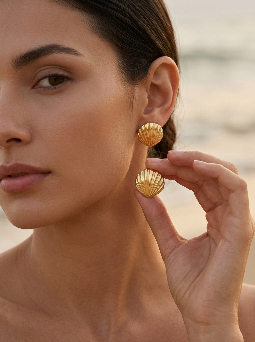 Shell Stud Earrings