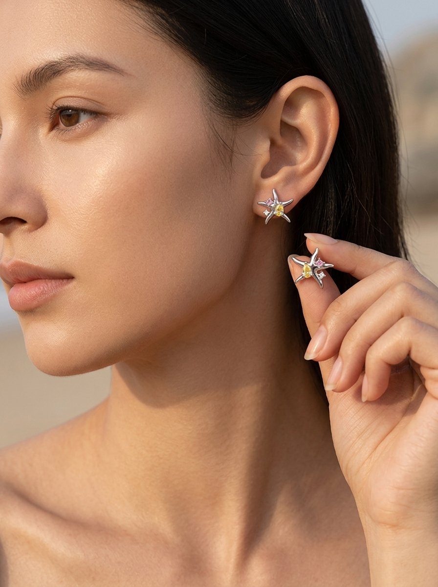 Starfish Stud Earrings