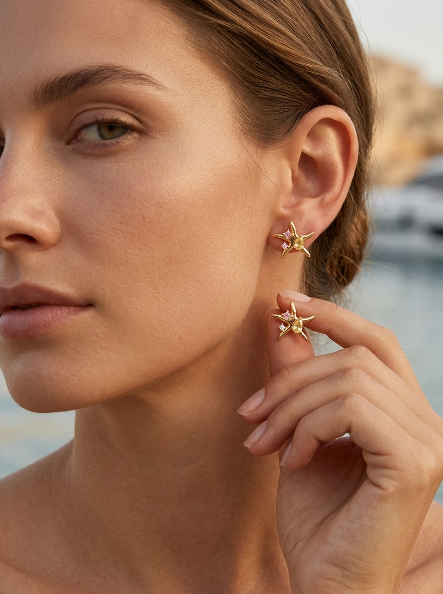 Starfish Stud Earrings