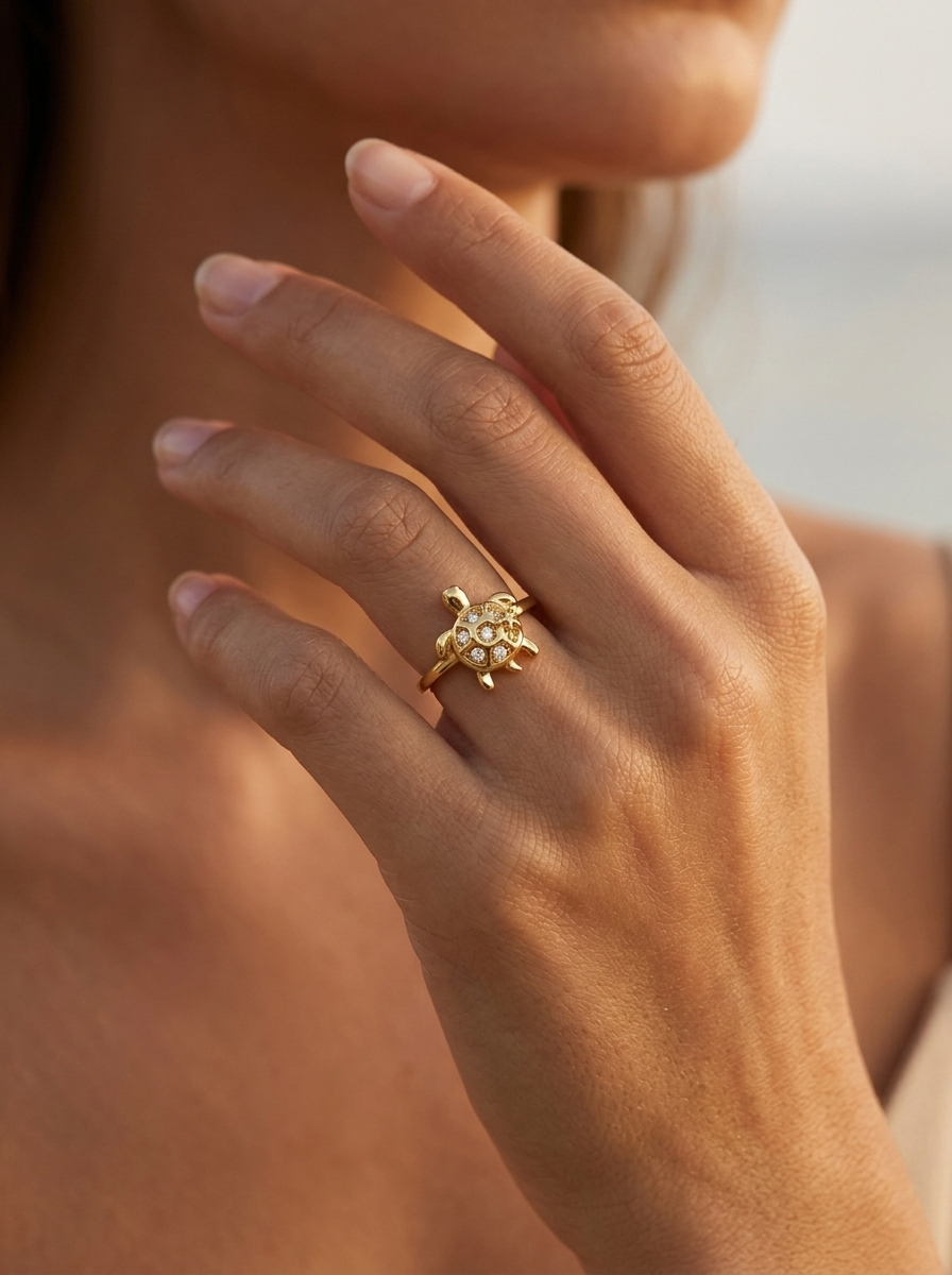 Turtle Starfish Ring