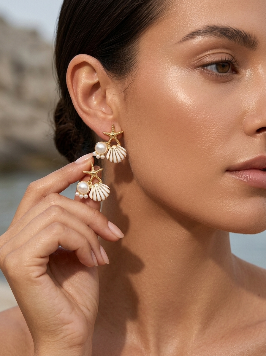 Shell Glow Studs