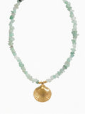 Beaded stone necklace