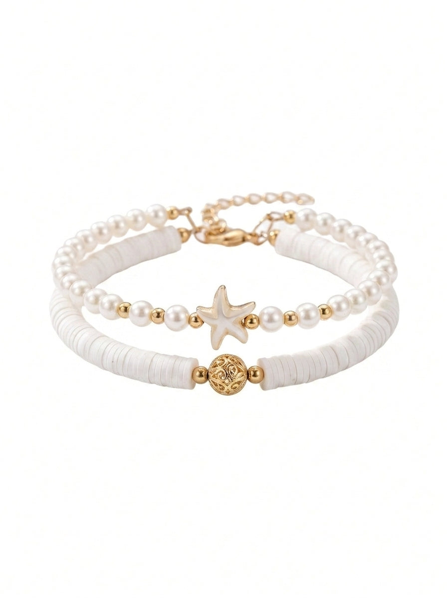 Sea Pearl Anklets